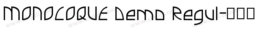 MONOCOQUE Demo Regul字体转换 MONOCOQUE Demo Regul字体转换
